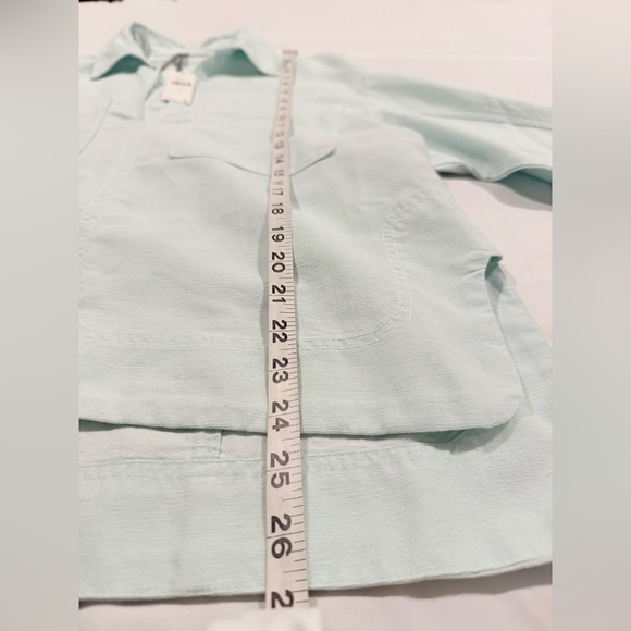 By Anthropologie Collared Patch Pocket Utility Popover Top - XS - NWT - Picture 11 of 14